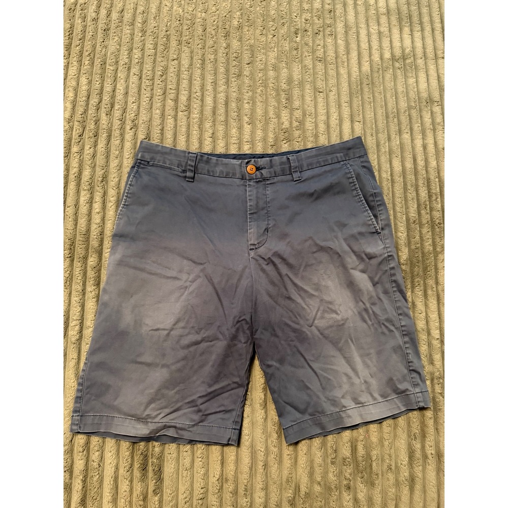 Tommy Bahama Boracay Mens 34 Blue Chino Shorts Cotton Stretch Faded Navy